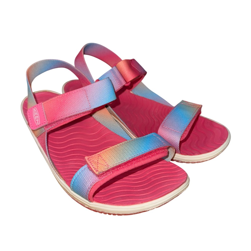 NEW Keen Elleback Sandals Kids Girl 6 Strappy Pink Blue Ombre Adjustable 1031730